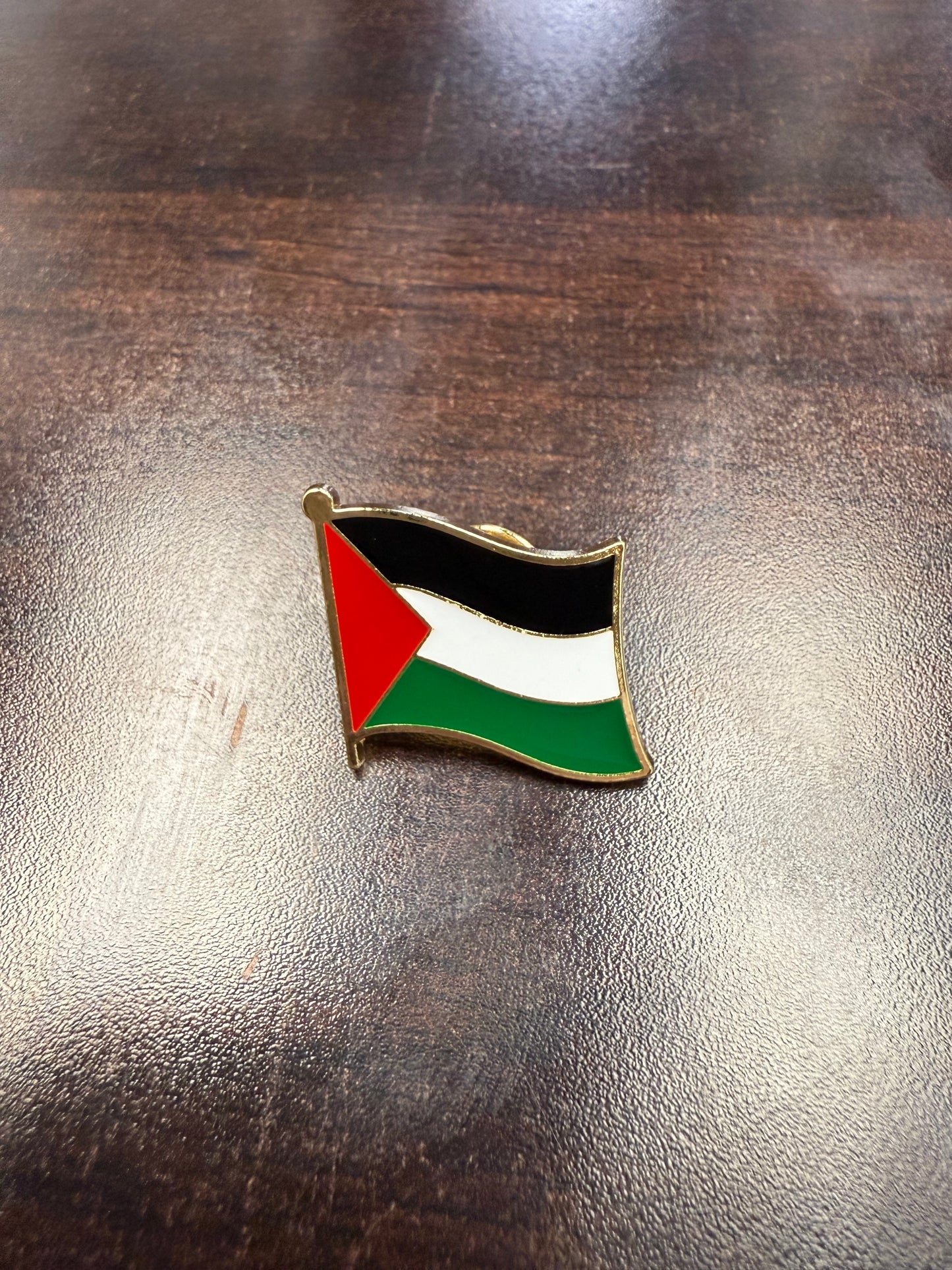 Palestine Pins Flag and Fist Design